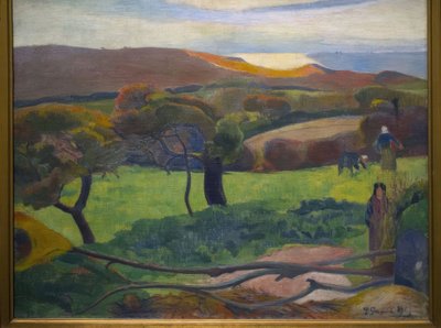 Paul Gauguin (1848–1903). French painter. Landscape from Brittany, 1889. National Museum. Stockholm. Sweden. by Paul Gauguin